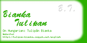 bianka tulipan business card